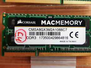 RAM 8GB(2x4GB) DDR3 SODIMM CORSAIR PC8500 APPLE MAC - 3