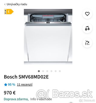 Umývačka riadu Bosch SMV68MD02E - 3