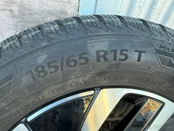 Nove 15" Elektrony VW 5x100 so zimnymi pneu 185/65 R15 - 3