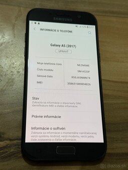 Predám Samsung Galaxy A5 2017 32GB Black Stav Nového - 3