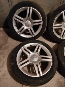 4ks alu disky orig. Audi 5x112 R17 + pneu - 3