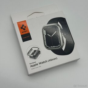 Kryt Spigen na Apple Watch 45mm - Silver / Black - 3