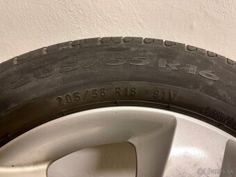 Predám disky KIA s pneumatikami Pireli 205/55 R16 - 3