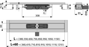 Odtokový žlab AlcaPlast APZ101-750 - 3