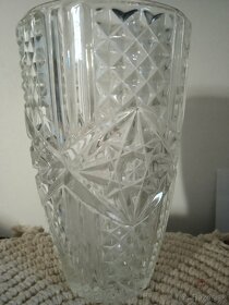 Kryštálová váza Bohemia krystal, 20cm, bez poškodeni - 3