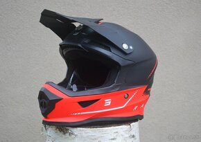 Na predaj helma shot červená mat čierna - 3