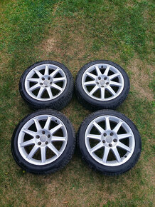 5x112 R17 ☎️ originál AUDI disky + letné pneu 225/45ZR17 ☎️ - 3