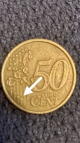 Vzácna chyborazba 50cent - 3