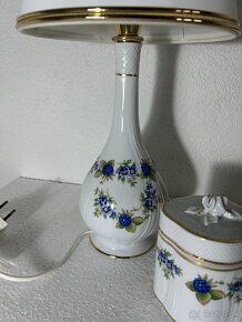 Porcelánová súprava Holloháza lampa misa doza - 3