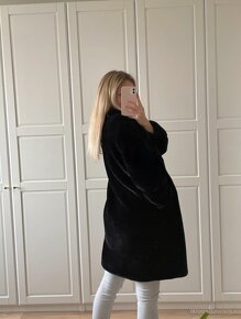 Faux fur dlhý kabát - 3