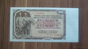 100 koruna z roku 1953 - 3