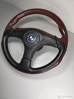 Športový drevo/koža trojramenný volant BMW - 3