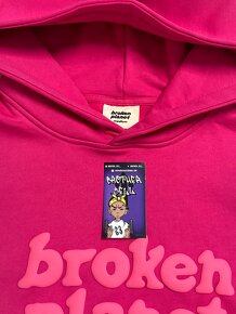 Broken Planet Hoodie - Fuchsia Pink - 3