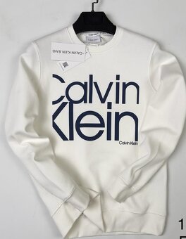 Calvin Klein pánska - chlapčenská mikina biela - 3