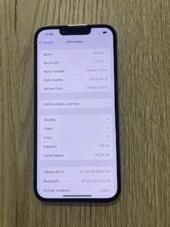Krásny Iphone 13 Pro 128GB batéria 95 percent - 3