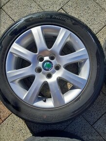 ALU ŠKODA 5X100 195/55 R15 letné pneu - 3