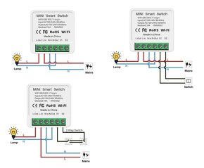 Mini WiFi smart switch (vypínač) 16A - 3