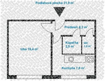 EXKLUZÍVNE na predaj 1 izbový byt, 31m2 v Šaci - 3