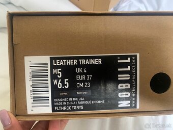 Nobull leather trainers 37 - 3