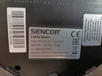 Kávovar Sencor SCE 5070BK - 3