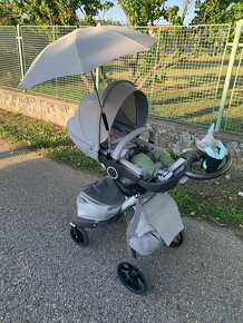 Predám 2 kombináciu Stokke Xplory Grey Melange - 3