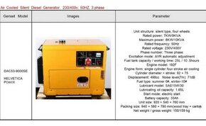 Diesel generator 10kVA elektrocentrala  naftovy NOVY - 3