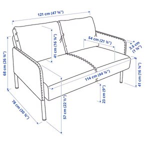 Ikea GLOSTAD pohovka - 3