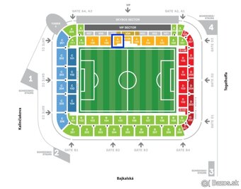 LIGA MAJSTROV Slovan Stuttgart 4 ks vstupenky vedľa seba - 3