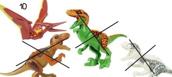 DINOSAURY-Jursky svet 12,5 cm - 3