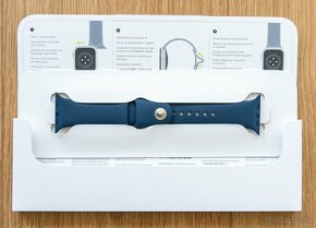 Apple Watch 45mm Storm Blue Sport Band - S/M - 3