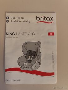 Predam autosedacku Britax Römer King ll - 3