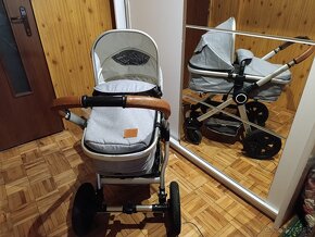 Predám kočík Kinderkraft Veo grey - 3