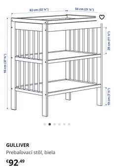 Prebaľovací pult GULLIVER Ikea - 3