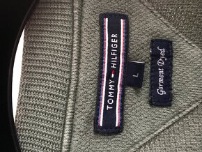 TOMMY HILFIGER originál vojenská pánsky svetrik L - 3