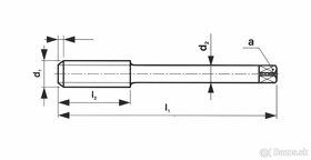 Závitník M5 HSSE strojní ČSN 223044 (NOVÝ) - 3