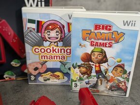 Nintendo Wii Mini, ovládač, Big Family Games a Cooking mama - 3