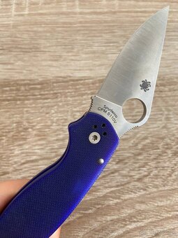 Nôž Spyderco Para 3, Dark Blue G-10 C223GPDBL (original, S11 - 3