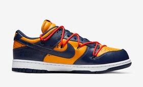 Nike dunk x off white “dark blue&yellow” - 3