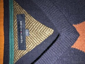 TOMMY HILFIGER originál 100%prava vlna pánsky sveter L/XL - 3