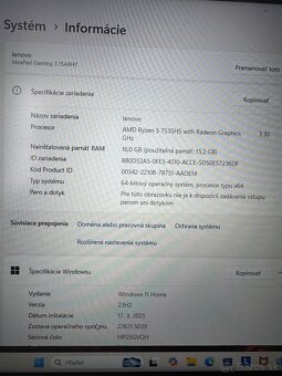 Lenovo IdeaPad Gaming 3 15ARH7 - 3