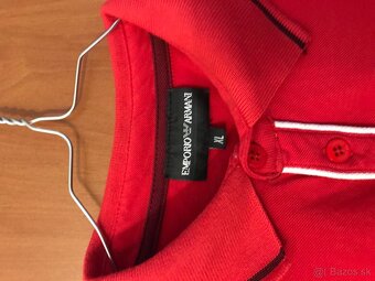 EMPORIO ARMANI originál Red pánske polotricko L/XL - 3