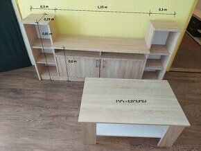 Jedálenský stol - rozkladatelný (0,7m(1,1m/1,4m/1,7m)) - 3