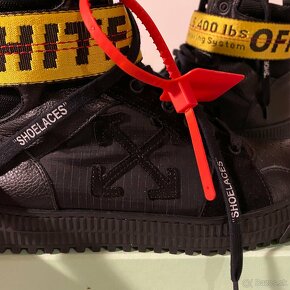 OFF WHITE HIGH LEATHER SNEAKERS - 3