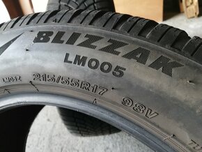 215/55 r17 zimné pneumatiky Bridgestone - 3