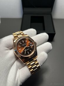 Seiko mod datejust chocolate rose gold - 3