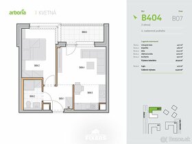 Novostavba 2-izbového bytu s garážovým parkovacím miestom - 3