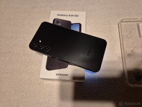 Samsung A34 5g duos čierny v peknom stave návod krabica ihla - 3