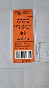 Detská autosedačka Britax Römer 15-36kg - 3