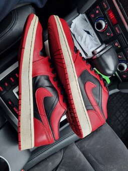 Air Jordan 1 Low "Bred" čierna/červená - 3