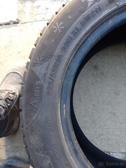 Predám 1 kus zimnú pneumatiku 225/55r16-99h - 3